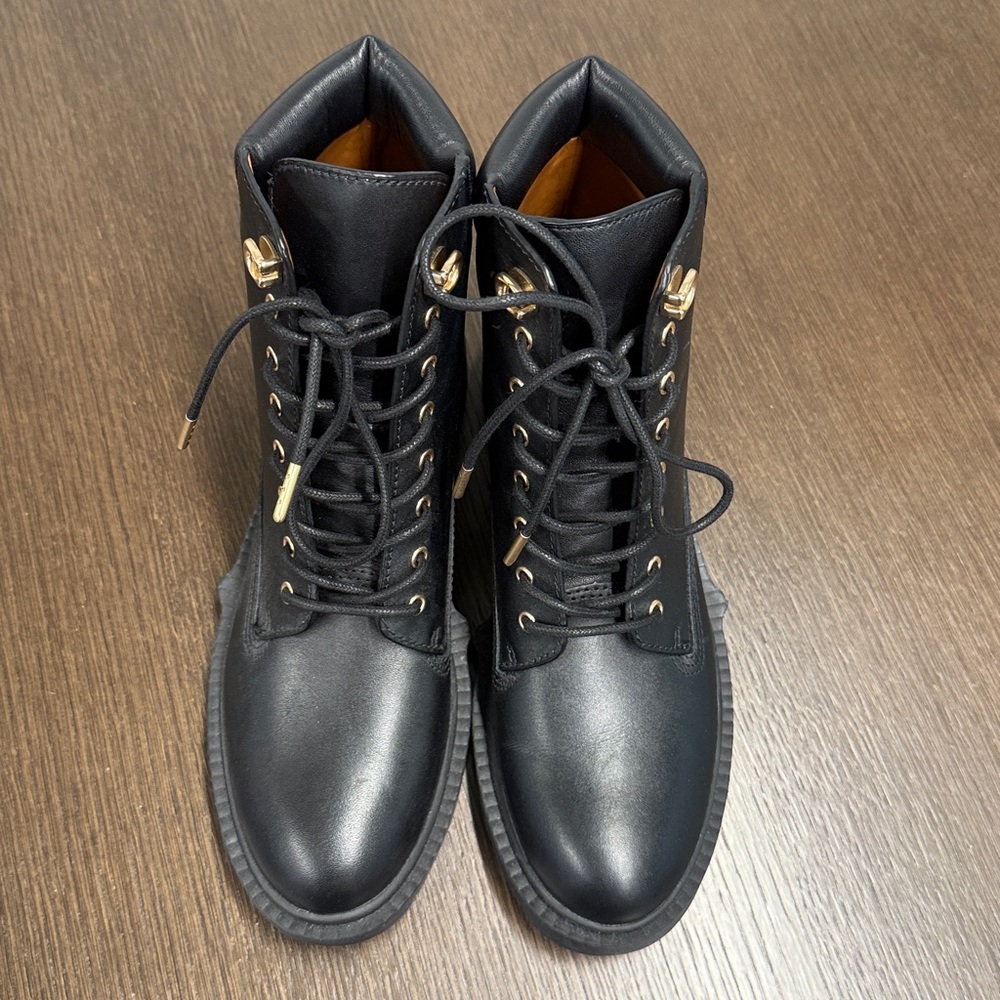 COACH Women’s Lorimer (G5293) Black Leather Ankle Boots Size 7.5 B - Picture 5 of 13